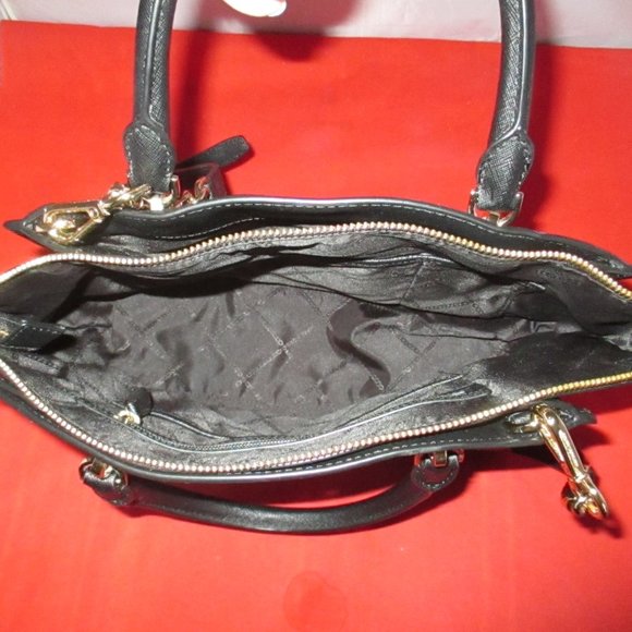 Michael Kors Ellis Saffiano Leather Satchel - Picture 8 of 13